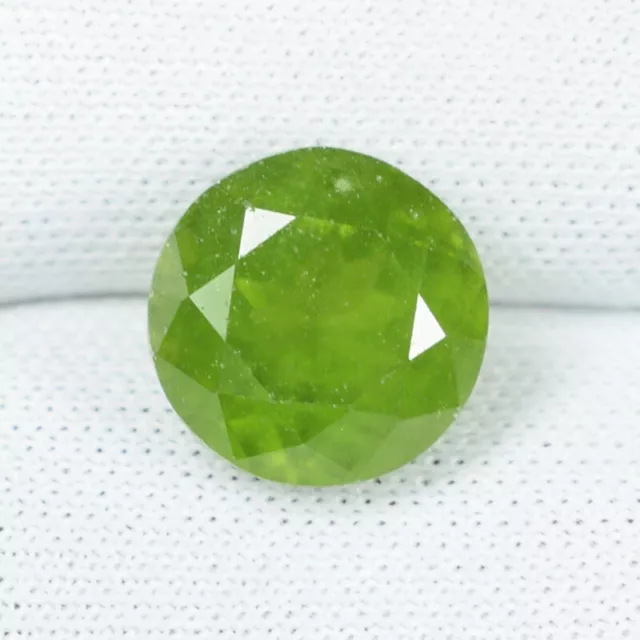 3.28 ct RARE GLOW YELLOWISH GREEN 100% NATURAL IDOCRASE GEMSTONE  See Vdo  4C