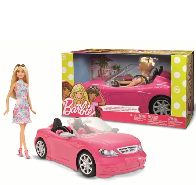Barbie Car Pink Convertible with Doll Playset - Brand New Boxed