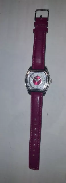 Orologio Breil Milano - Fucsia in pelle con cristalli Swarovski