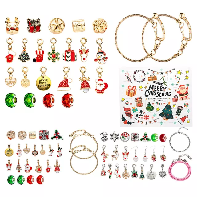 CHRISTMAS COUNTDOWN CALENDAR 24 Days Makeup Advent Calendar Bracelet