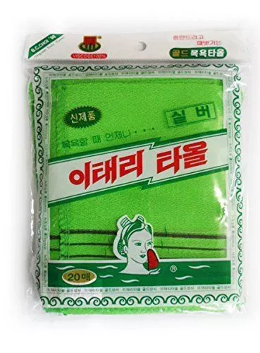 Original koreanisches Peeling Peeling Badhandschuhe Handschuh Italien Handtuch 20 Stck. grün