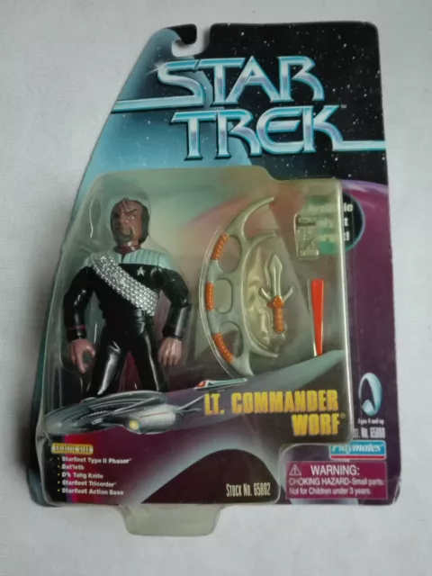 5" STAR TREK PLAYMATES DS9 LT COMMANDER WORF Target DEEP SPACE NINE *** OVP