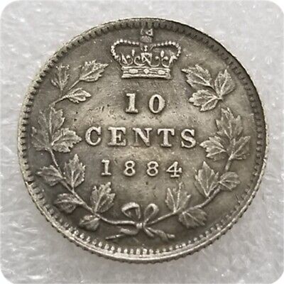Coin Craft Canada 1884 Coin Silver Dollar Silver Canada 10 Cents World