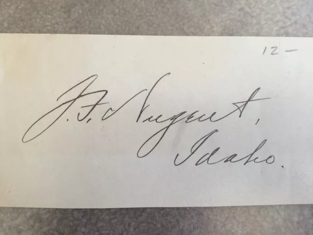 ORIGINAL, Clipped SIGNATURE Idaho Senator John Nugent