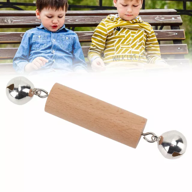 Baby Rattles Toy Wooden Educational Early Learning Grasping Activities Hearing D