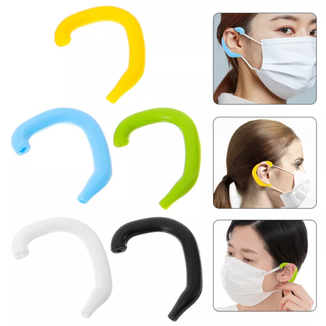 5pcs Mask Ear Protector Silicone Earloop Hook Covers-ET