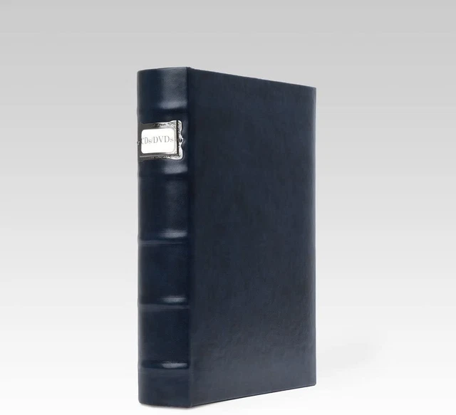 Bellagio-Italia Corona CD/DVD Storage Binder - Leather - 48-Disc Capacity - Stor