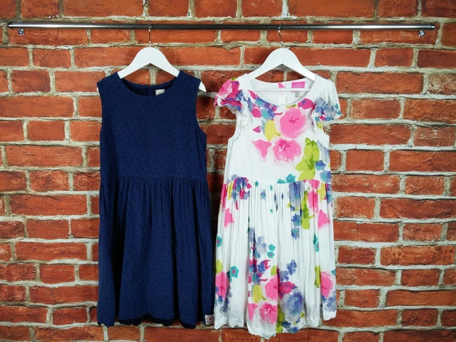 Girls Bundle Age 9-10 Years 100% Joules Dress Set Corduroy Floral Cotton 140Cm