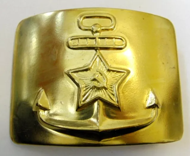 USSR Soviet Russian Army Navy Military Uniform Belt Buckle Brass Steel Original 2