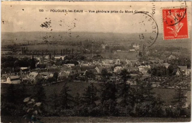 CPA POUGUES-les-EAUX - General view taken of Mont Givre (456839)