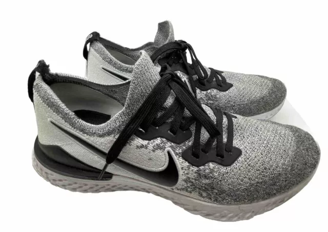 NIKE MEN'S EPIC React Flyknit 2 size 11 Running Shoes Sneakers Oreo ...