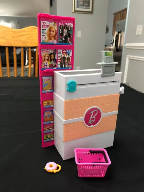 Barbie Grocery Store Shelves Checkout Counter Cash Register Replacement 2017 
