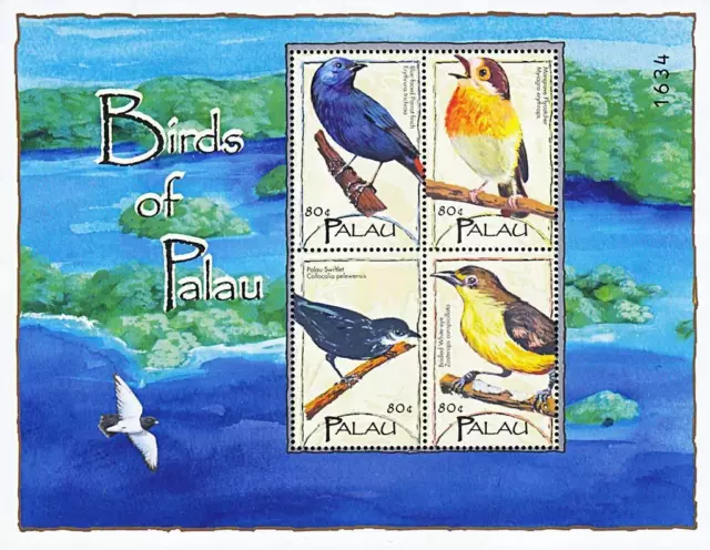 Palau 2004 Lokal Vögel S/S + M/S MNH