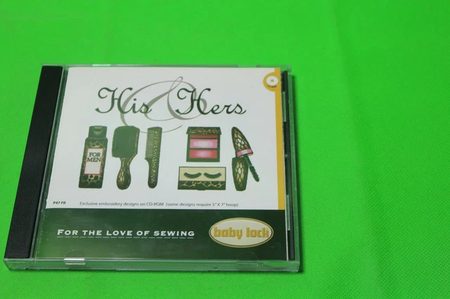 CD de diseños de bordado de Baby Lock suyo y ella