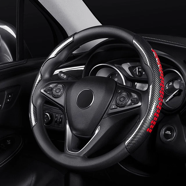 2x Universal Carbon Fibre Car Steering Wheel Booster Non-slip Cover Accessories
