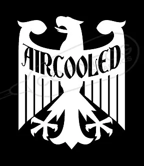 Aircooled Eagle VINYL STICKER DECAL GERMAN VEEDUB BUG BUS