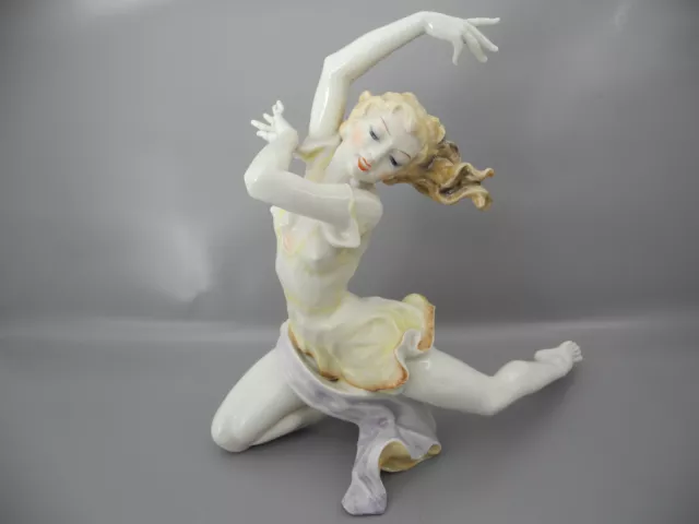 Hutschenreuther Ballerina FINALE bemalt Karl Tutter Art Deco Tänzerin 2. Wahl