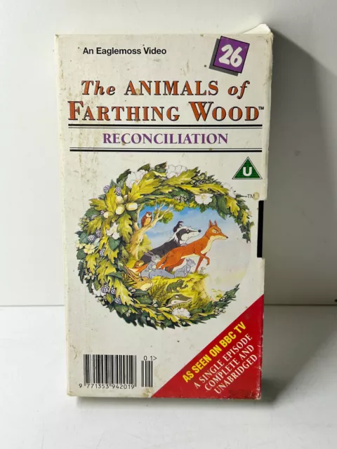 The Animals of Farthing Wood: Reconciliation VHS Video Cassette Tape