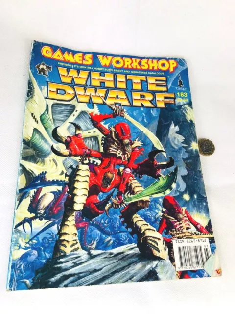 WHITE DWARF ISSUE 183 Magazine Games Workshop Warhammer 40K LOTR