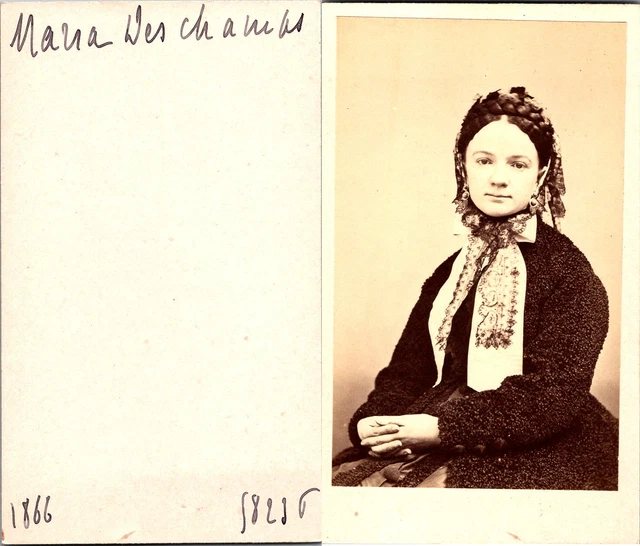 THEATRE ACTRESS, ACTRESS Named Maria Deschamps, Beautiful Portrait ...