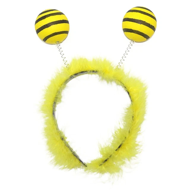 Bienen-Haarreif Mit Gelben Bommeln – Für Kostüm, Fasching, Mottoparty (Einheitsgröße)