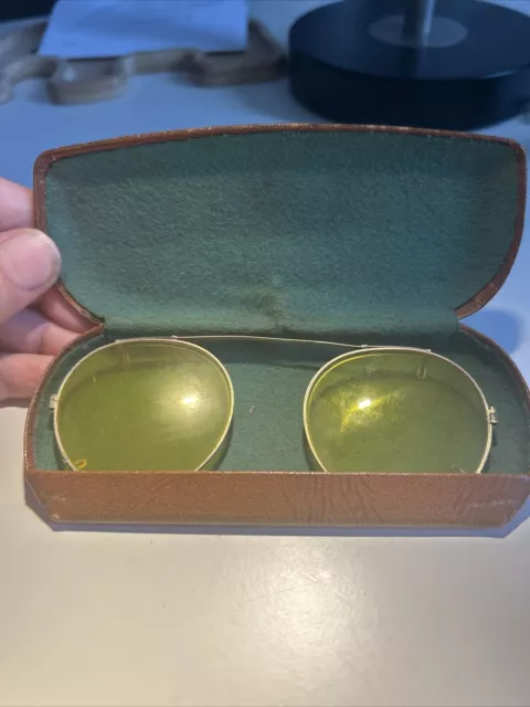 Vintage Ray Ban Bausch & Lomb 1/10 12K GF B&L Clip-on Sunglasses Orig Case