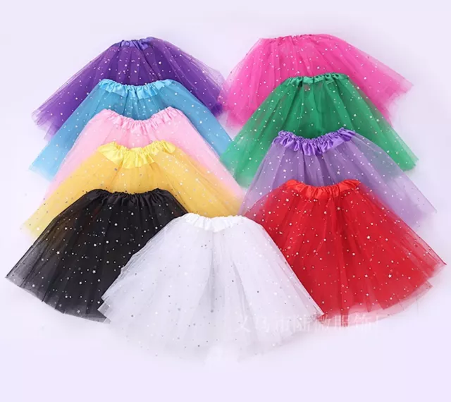 Gonna Tutù Tulle Tutulette Bambina Danza Casual Teatro Girl Tutu Skirt DAS023