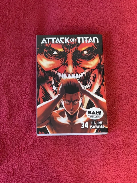 ATTACK ON TITAN Vol. 34 - Books-A-Million Cover (Manga, Paperback, New