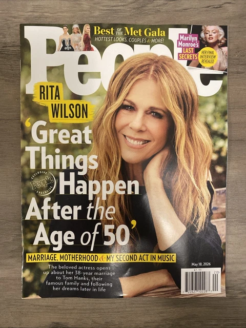 PEOPLE MAGAZINE MAY 18 2026 Rita Wilson Marilyn Monroe Met Gala NEW ...