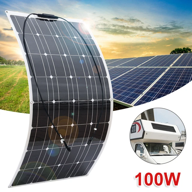 100W SOLAR MODULE solar panel solar cell monocrystalline semi-flexible ...