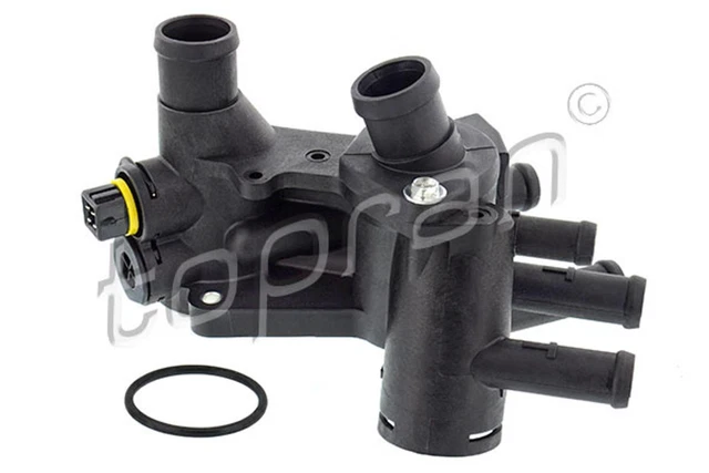 Alloggiamento termostato Topran 109 067 per VW Polo Golf Vento 6N1 alloggiamento in plastica 3