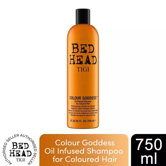 Bed Head by Tigi Colour Goddess Oil Infused Shampoo for Coloured Hair, 750ml