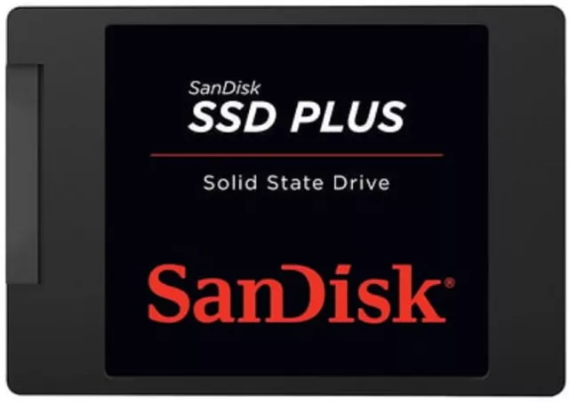 SanDisk SSD Plus 480GB Interne SSD-Festplatte Sata III 2,5 Zoll bis 530 MB/Sek