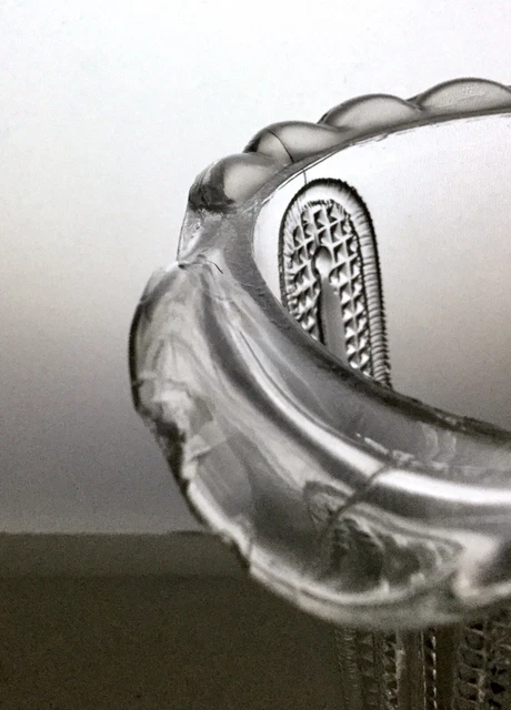EAPG Antique Adams "CURTAIN TIE BACK" Clear Glass Creamer Cream Pitcher 8