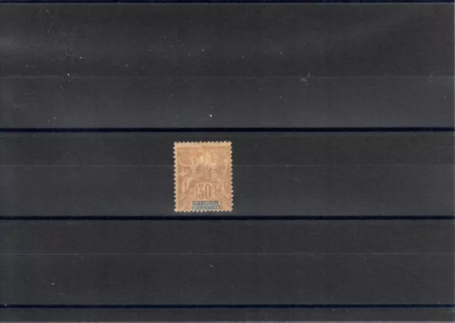 Timbre Guadeloupe France Colonie 1892 N°35 Neuf* Mh