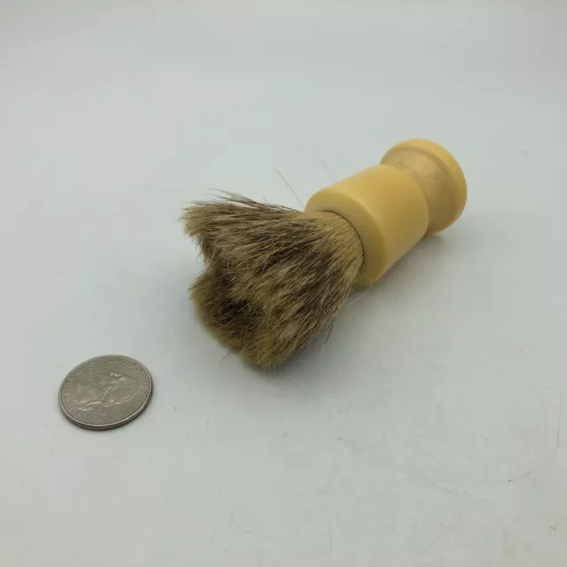 BATON 64021 Shaving Brush Pure Badger Sterilized Set In Rubber ROUGH BAD Vintage 2