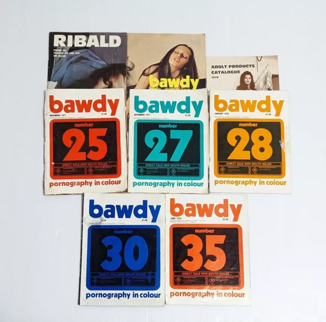 BAWDY RIBALD VINTAGE 70s Adult Magazines Bulk Lot x 7 Items $49.99 -  PicClick AU