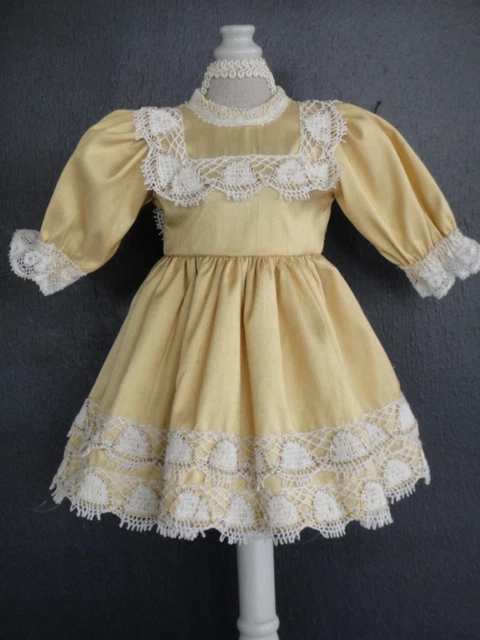 Robe trcotée mnature à fleurs bleues pour poupée en | Etsy
