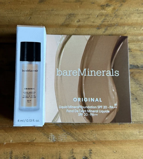 Bare Mineralien Original Liquid Foundation Medium Beige 12 4ml Probe BRANDNEU