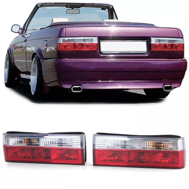 FOR BMW 3 Series E30 Prefacelift Limo Convertible Coupe tail lights set in  clear red £157.13 - PicClick UK