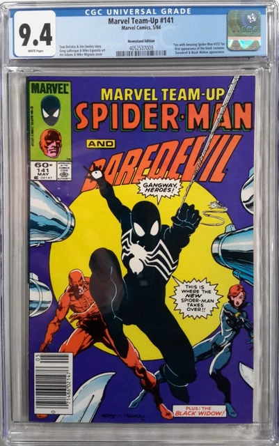 🕸Amazing Spider-Man #252❄Marvel Team Up #141 Cgc 9.4 Set Lot*1984*Black Suit🕷 2