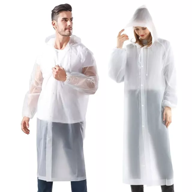 Raincoat 2 Pack Rain Ponchos for Men Women Adults Reusable Portable Rain6917