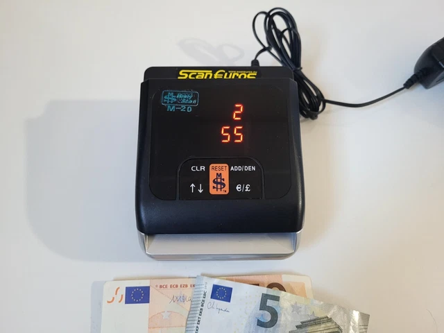 Compteur De Billets BisBro BB-2150CW - Détection UV/Magnétique - 1000 Billets/min - Euros, Dollars, Livres - Anti-Faux