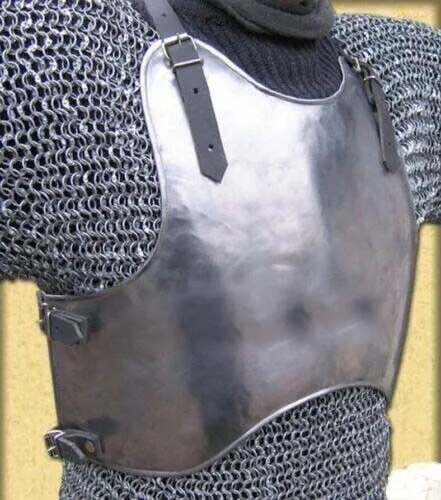 Mittelalterliche Stahlrüstung Brustplatte vorne und hinten Lombard...