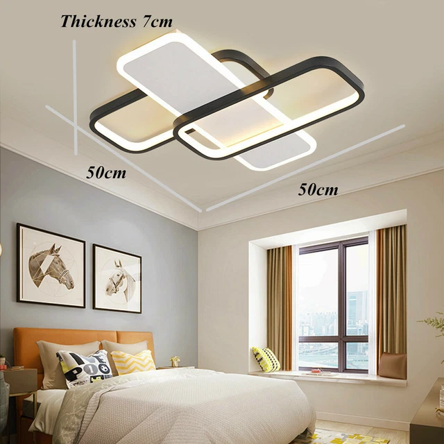 Modern LED Ceiling Light Dimmable Pendant Fixture Lamp Living Room Chandelier