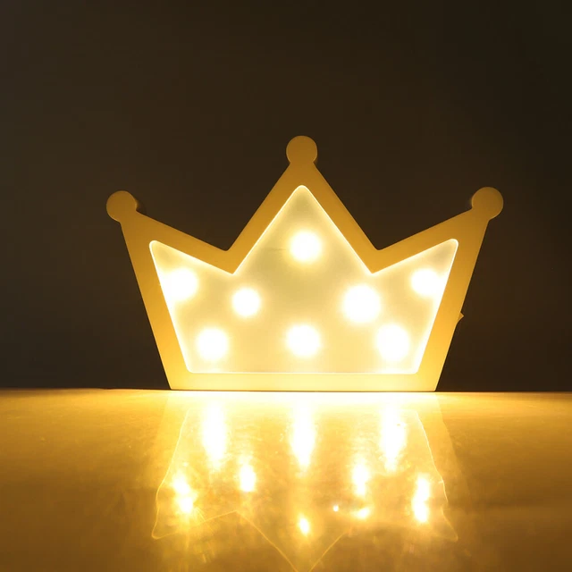 LED MARQUEE LIGHTS Wall Lamps Sconces Desk Crown Night Decorative £14.