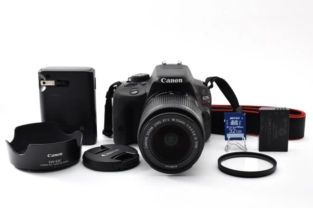 CANON EOS KISS X7 w/EF 40mm STM & 18-55mm IS Lens Kit Box From