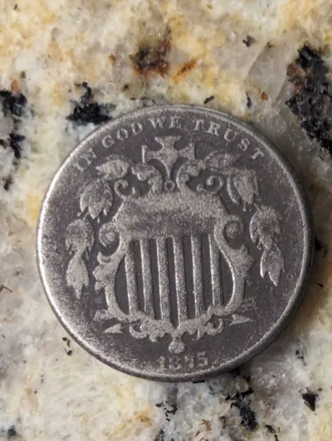 1875 Shield Nickel 5 Cent Piece