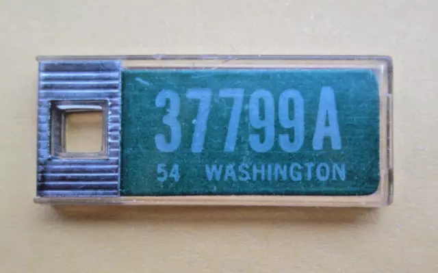 VINTAGE 1954 WASHINGTON DAV Key Tag  license plate Disabled American Veterans