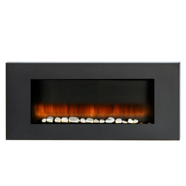 Classic Fire Kaminofen Vancouver - Elektrokamin mit Heizung und Kaminfeuer LED -